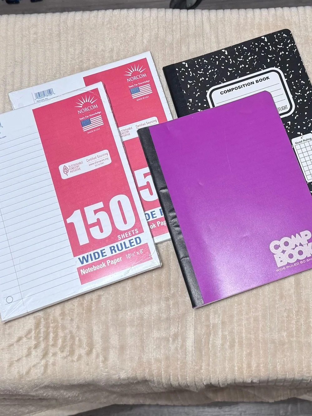 Loose leaf paper & composition books bundle